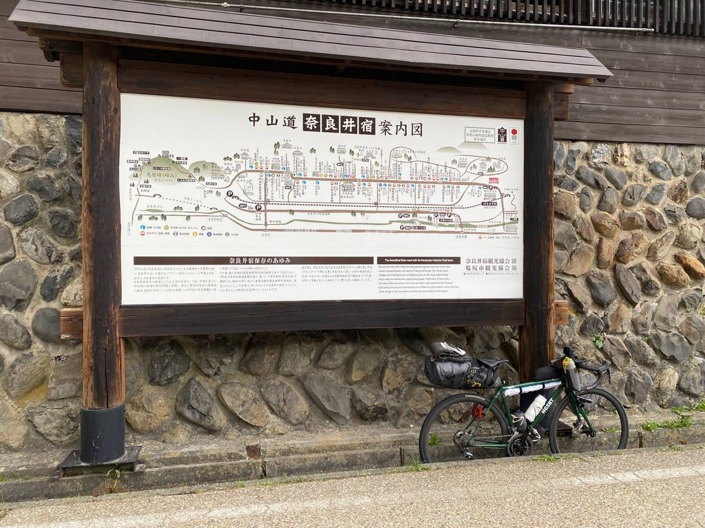 奈良井駅前案内図